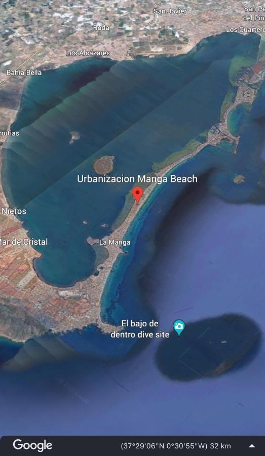 The Manga Beach Sea View Studio Crystal Clear Water & Sandy Beach, Fibre Wifi & Airco La Manga del Mar Menor Exterior foto